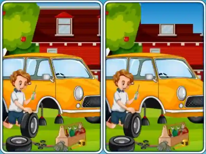 Xogo Car Garage Differences en liña