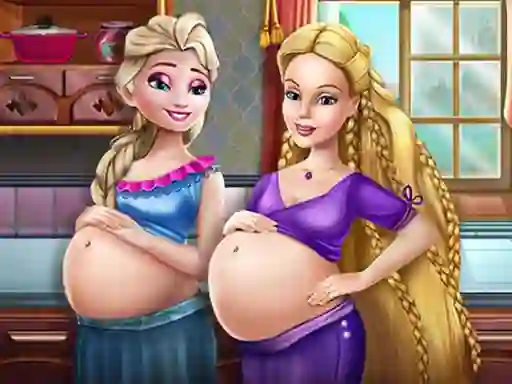 Xogo Happy Princesses Pregnant BFFS en liña
