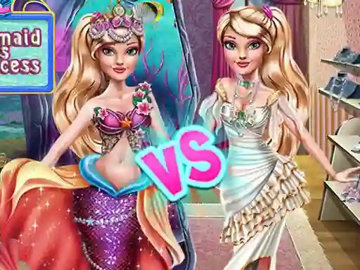 Xogo Ellie Mermaid vs Princess en liña
