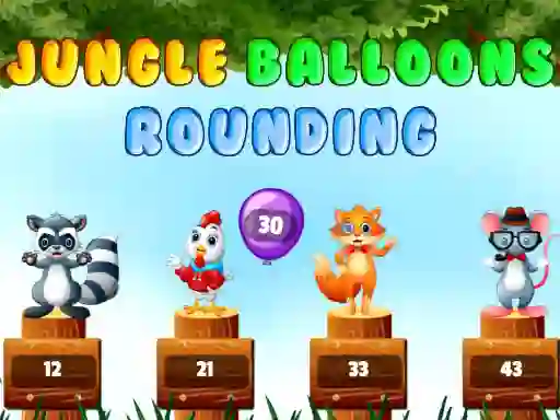 Xogo Jungle balloons rounding en liña