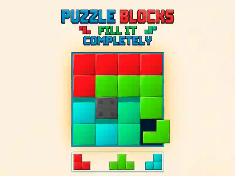 Xogo Puzzle Blocks: Fill It Completely en liña