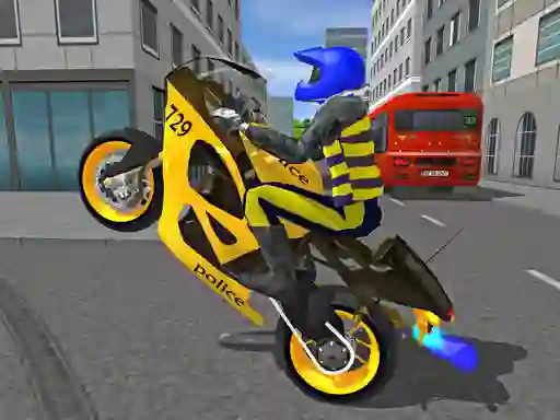 Xogo Police Motorbike Race Simulator en liña