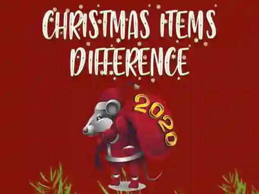 Xogo Christmas Items Differences en liña