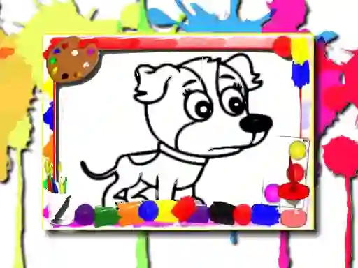 Xogo Dogs Coloring Book en liña