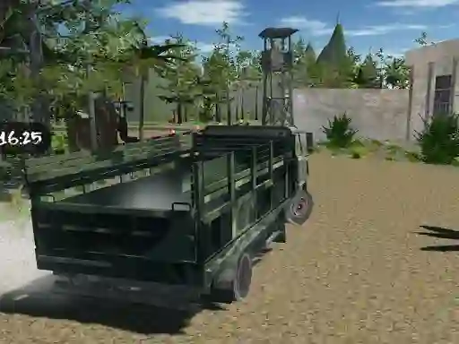 Xogo Offroad Truck Army Driving en liña