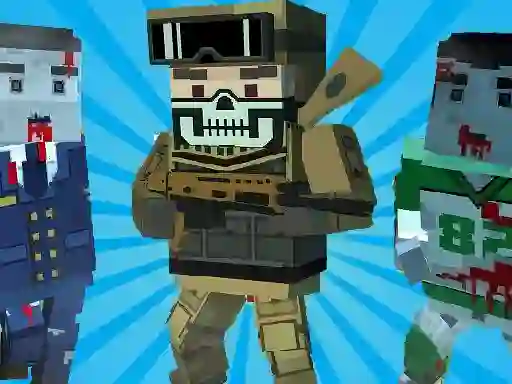 Xogo Blocky Shooting Arena 3D Pixel en liña