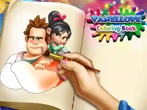 Xogo Vanellope Coloring Book en liña