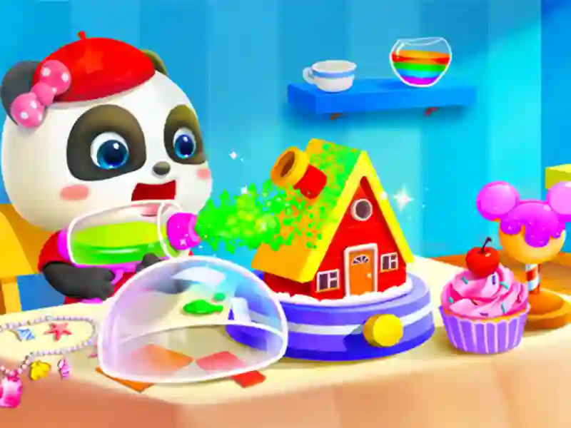Xogo Baby Panda Kids Crafts DIY en liña
