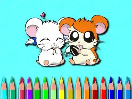Xogo Hamster Coloring Book en liña