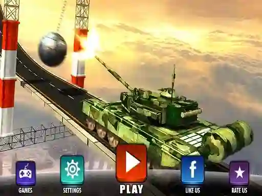 Xogo Impossible Army Tank Driving Simulator Tracks en liña