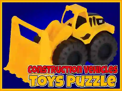 Xogo Construction Vehicles Toys Puzzle en liña