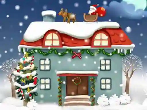 Xogo Christmas Rooms Differences en liña