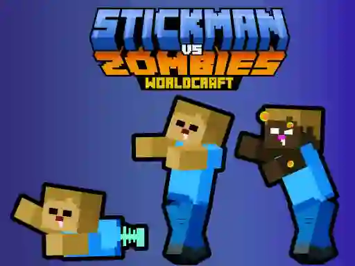 Xogo Stickman vs Zombies WorldCraft en liña
