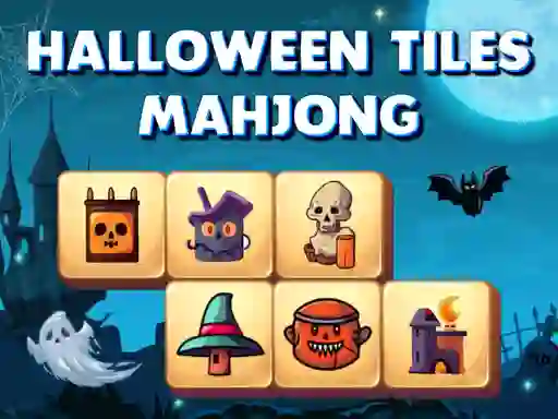 Xogo Halloween Tiles Mahjong en liña