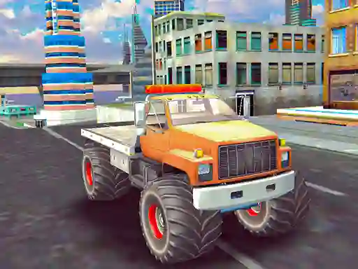 Xogo Monster Truck Stunts Free Jeep Racing en liña