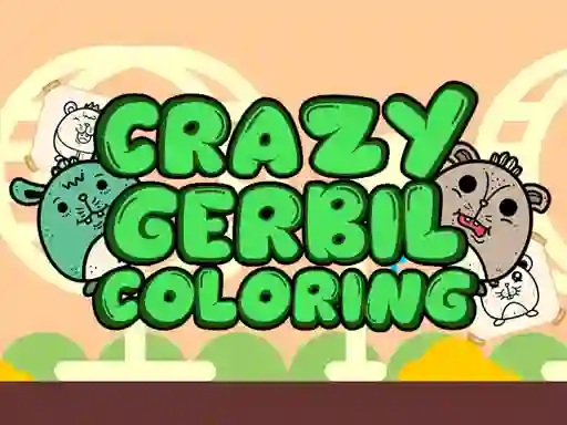 Xogo Crazy Gerbil Coloring en liña