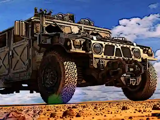 Xogo Military Transport Vehicle en liña