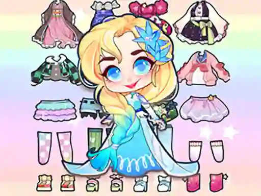 Xogo Hair Doll Dress Up World en liña