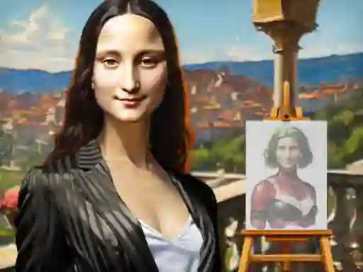Xogo Mona Lisa Fashion Experiments en liña