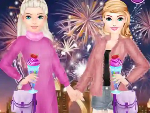 Xogo Bffs New Year Eve en liña