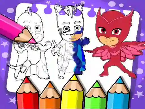 Xogo PJ Masks Coloring Book en liña