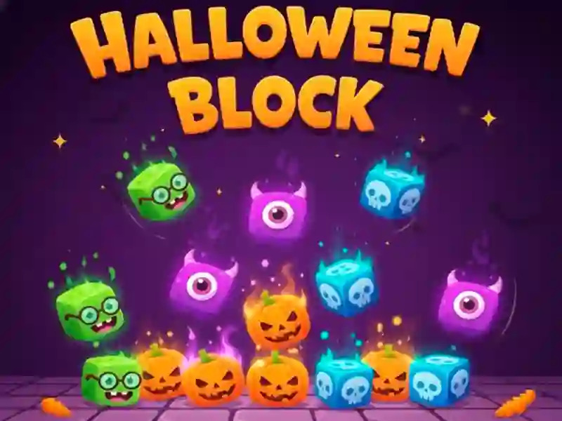 Xogo Halloween Block en liña