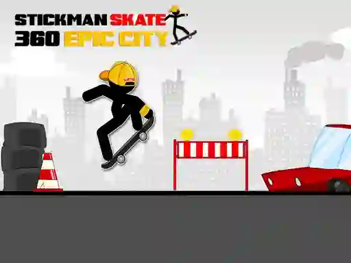 Xogo Stickman Skate 360 Epic City en liña
