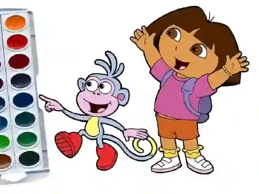 Xogo Dora The Explorer Coloring Book en liña