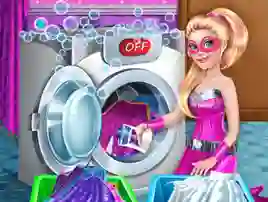 Xogo Superdoll Washing Capes en liña