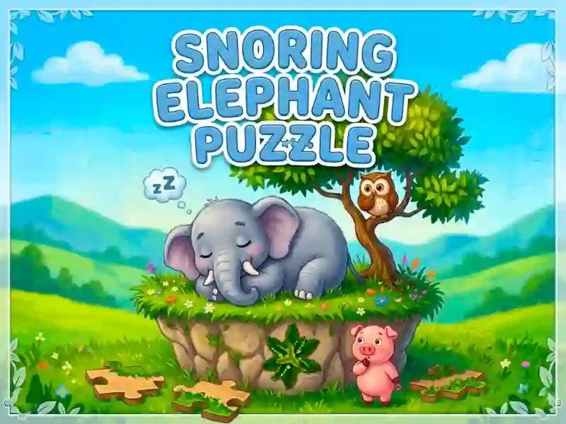 Xogo Snoring Elephant Puzzle en liña
