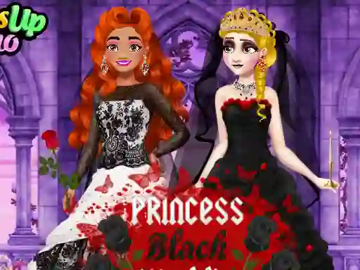 Xogo Princess Black Wedding Dress en liña