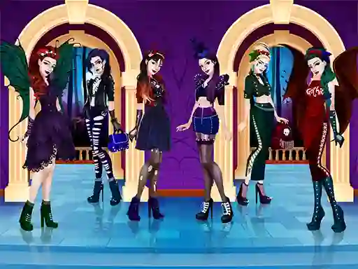 Xogo Gothic Dress Up en liña