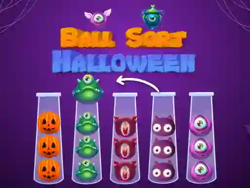 Xogo Ball Sort Halloween en liña