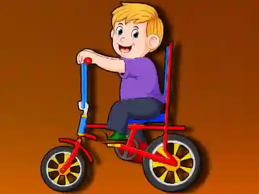 Xogo Cartoon Bike Jigsaw en liña