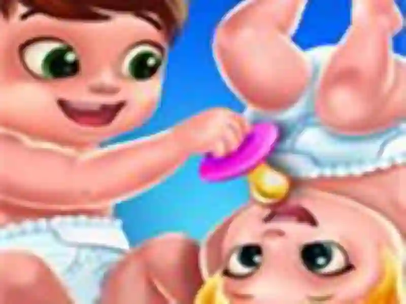 Xogo Baby Twins Caring Day en liña