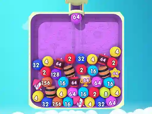 Xogo Bubble Merge 2048 en liña
