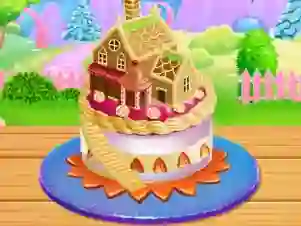 Xogo Doll House Cake Cooking en liña