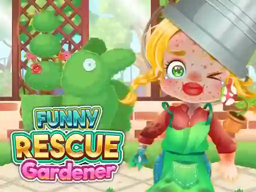 Xogo Funny Rescue Gardener en liña
