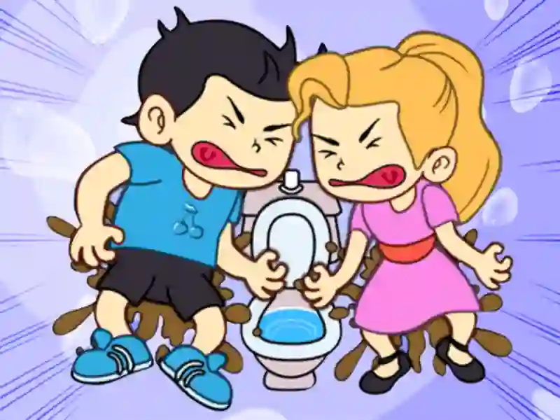 Xogo Toilet Rush Race: Draw Puzzle en liña