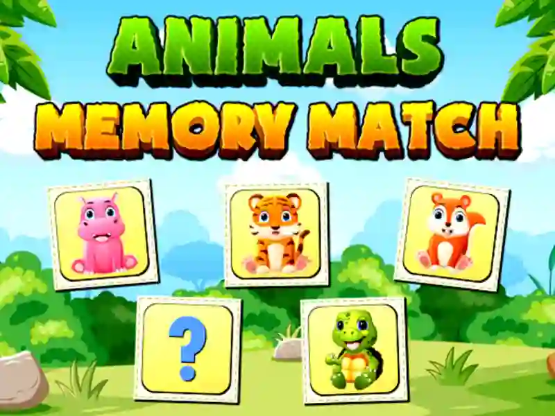 Xogo Animals Memory Match en liña