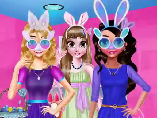 Xogo Funny Easter Girls en liña