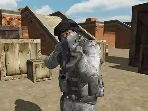 Xogo Counter City Strike Commando Action en liña