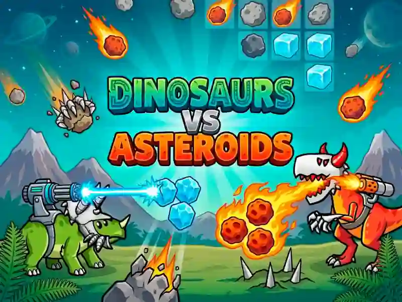 Xogo Dinosaurs vs Asteroids en liña