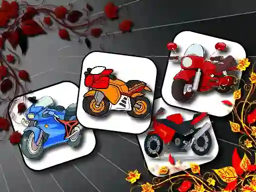 Xogo Cartoon Motorbikes Memory en liña