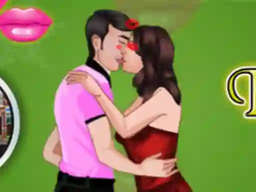 Xogo Christmas Eve Kissing en liña