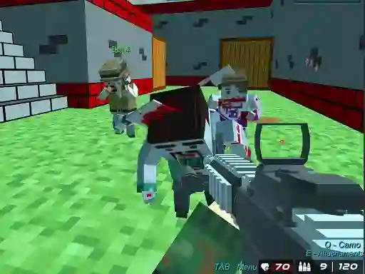 Xogo Blocky Wars Advanced Combat Swat en liña