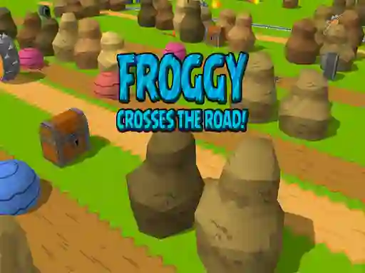 Xogo Froggy Crosses The Road! en liña