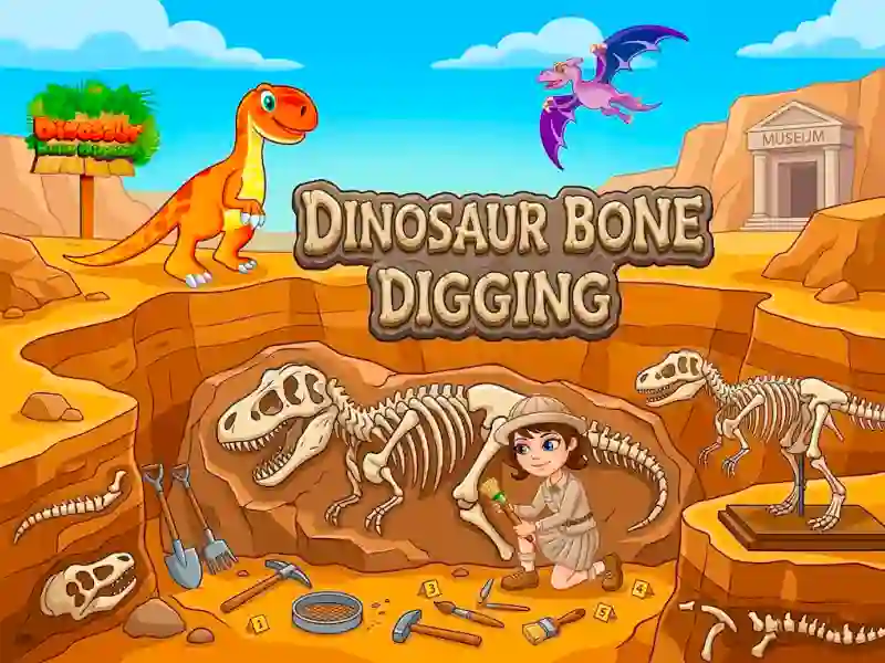 Xogo Dinosaur Bone Digging en liña