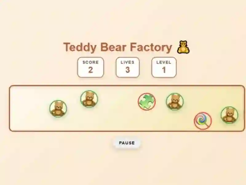 Xogo Teddy Bear Factory en liña