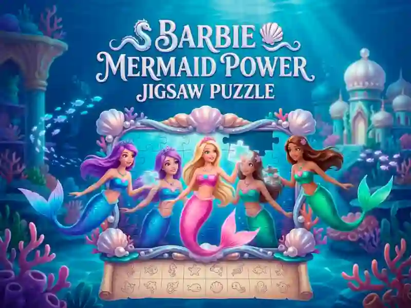 Xogo Barbie Mermaid Power Jigsaw Puzzle en liña